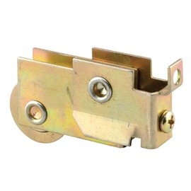 Prime-Line Products N 6624 Prime Line Bottom Mount Concave Edge Door Roller Assembly, 1-1/8 in Dia X 5/16 in W, Steel, Mill