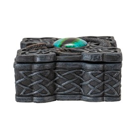 Pacific Giftware Dragon Eye Trinket Box, Dragon Trinket Jewelry Keepsake Box, Mystical Dragon Storage box with a Glass eye for protection.