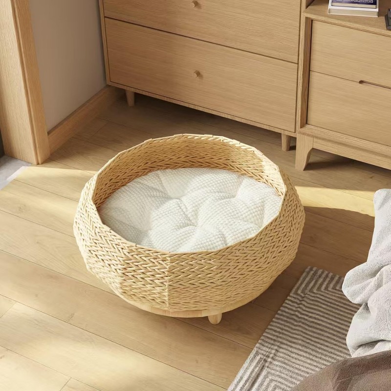 SHENGOCASE Extra Large Handwoven Paper Rope Wicker Rattan Pet Cat