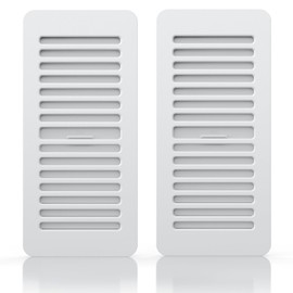 Floor Vent Covers, Plastic Floor Register 4x10, for Home Floor Sidewall Office or Ceiling Vent, Vent Covers for Home Floor 2 Pcs, White