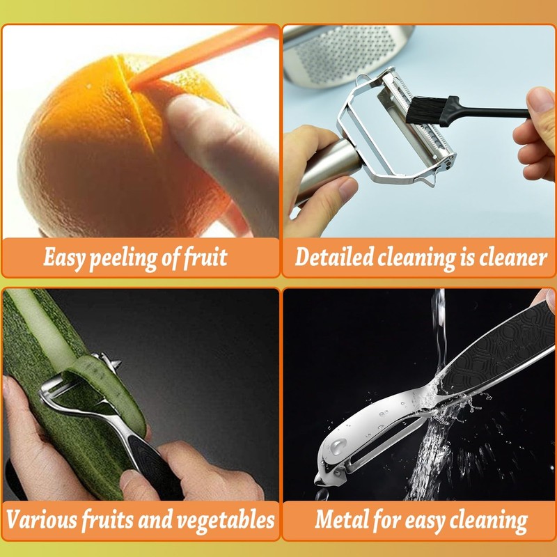 Denipry Vegetable Peeler for Kitchen, Fruit Potato Carrot Apple Peeler,Y