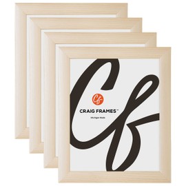 Craig Frames Contemporary, 18x24 Picture Frame, Natural, Set of 4