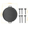 Onlyfire Chef Cast Iron Griddle, Grill Cookware for Solo Stove