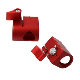 HangTon 19mm Rod Clamp Mounting Bracket 3/8" Screw for Sony ARRI RED Camera Lens Motor Wireless Follow Focus (Red)