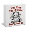 Funny Office Desk Decor, Cat Coffee Wooden Sign, Cute Office