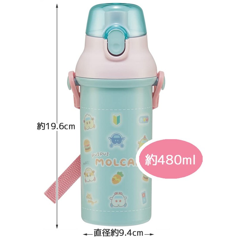 Skater PSB5SANAG-A Children's Plastic Water Bottle, 16.9 fl oz (480
