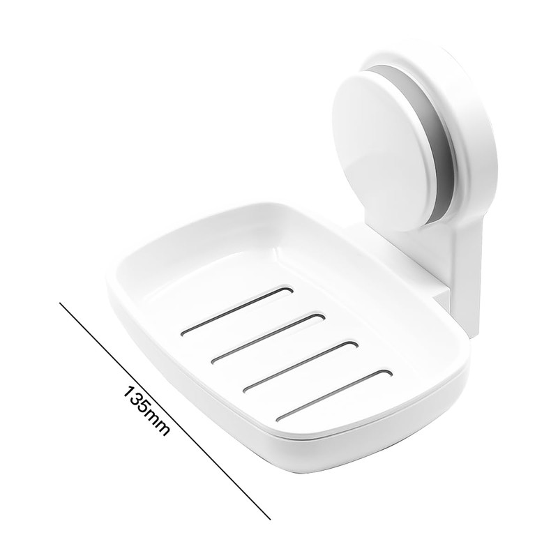 Alnicov Bath Suction Cup Soap Dishes with Drainage for Wall
