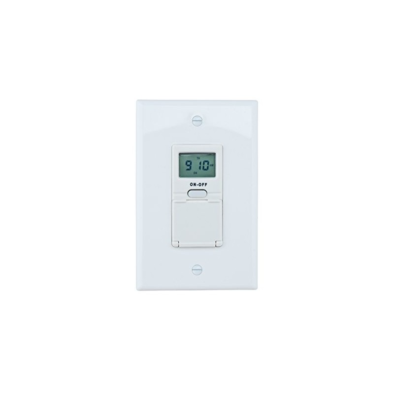 Reliance Controls Corporation WE7000W Digital 7-Day In-Wall Timer with Back