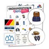 Typographus - 68 child-friendly stickers for clothes - for wardrobes,
