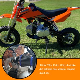 HOLATO PZ22 Carburetor Carb Air filter Throttle Handle Grips Cable Kit for 110cc 125cc XR50 CRF50 CRF50f CRF110 TaoTao DB14 DB24 SSR110 SSR125 Coolster Apollo Pit Dirt Bike Chinese 4 Wheeler ATV Blue