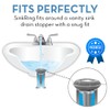 SINKRING The Ultimate Bathroom Sink Drain Protector Hair Catcher/Strainer/Snare (Gray)