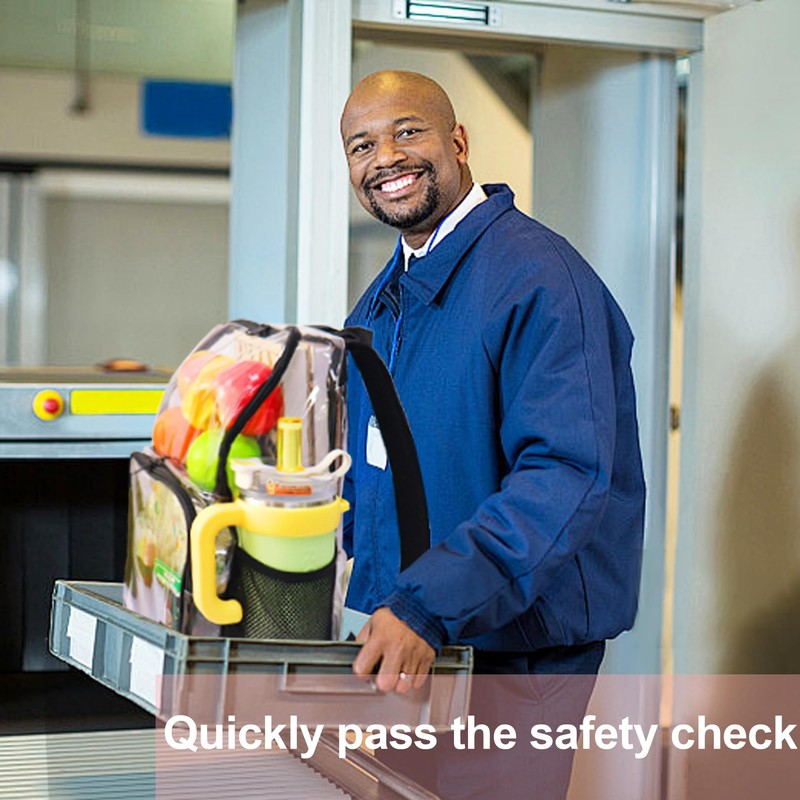 GiMiUiTo Clear Backpack,See Through Backpack School Approved Heavy Duty Clear