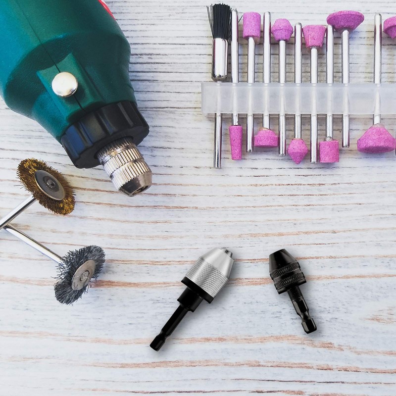 Honoson Keyless Drill Chuck Bit 1/4 Inch Hex Shank Keyless