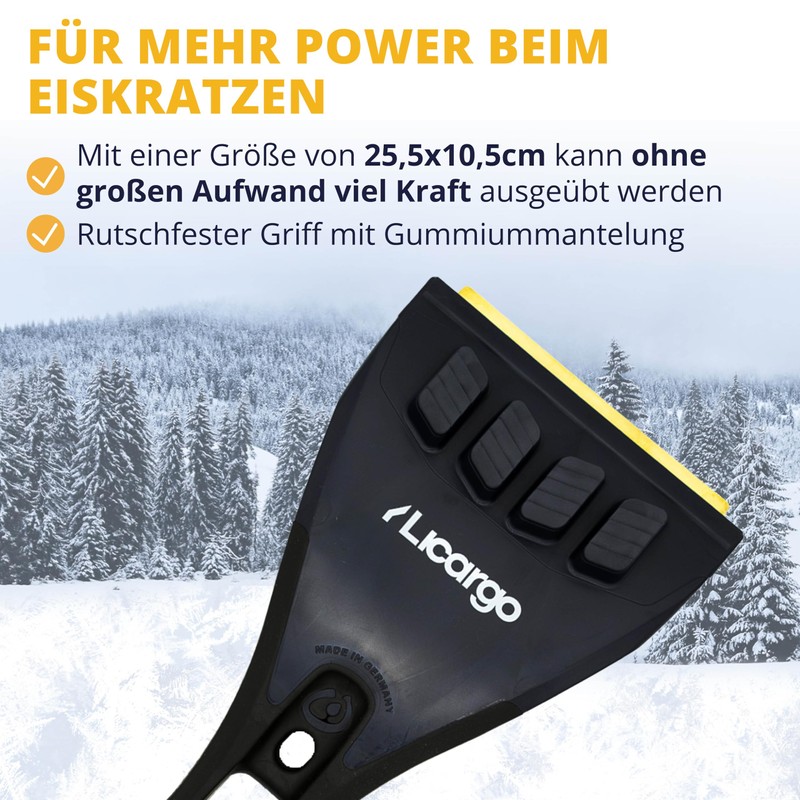 LICARGO® Eiskratzer mit Messingklinge [Made in Germany] - Ice Breaker