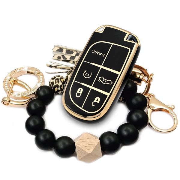 RFSRZ for Jeep Key Fob Cover,Soft Full Protection Shell Case