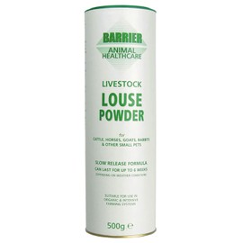 Barrier - Livestock Louse Powder x 500 Gm Shaker
