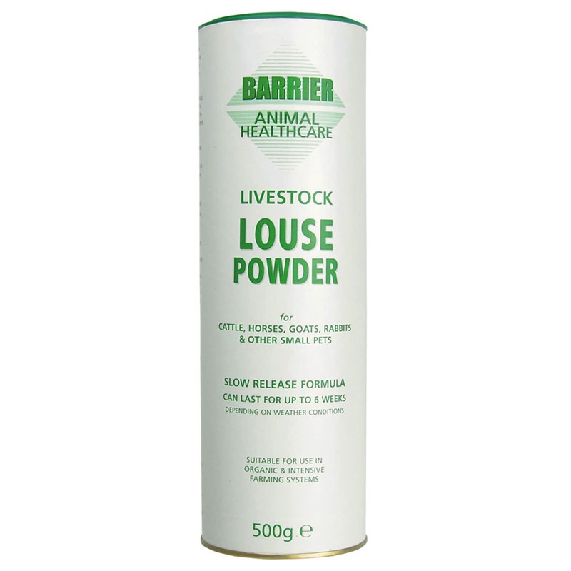 Barrier - Livestock Louse Powder x 500 Gm Shaker