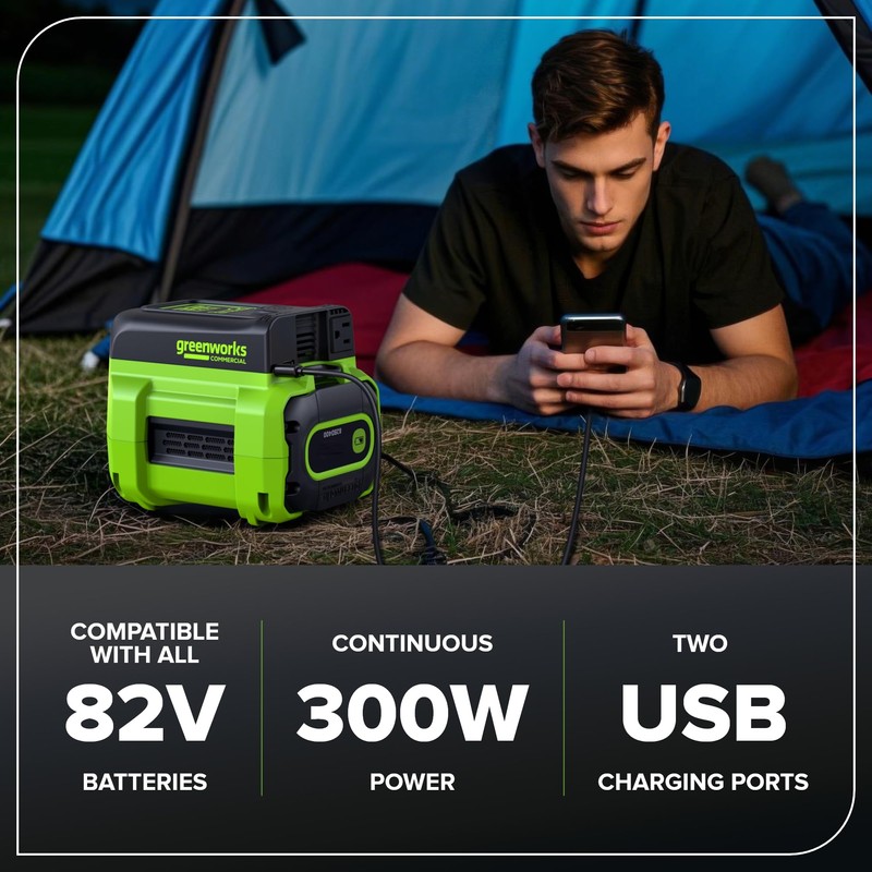 Greenworks Commercial 82PI1 82V 300W Inverter - Bare Tool