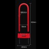 WANLIAN Anti-Theft U-Lock, 16mm Hardened Zinc Alloy Shackle, Adjustable U-Shape,