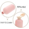Gatuida 3pcs Pink Refillable Shampoo Conditioner Bottles Leakproof Travel Containers
