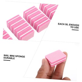 OHPHCALL 50pcs Buffer Block Portable Sponge Nail File for Manicure Smoothing Natural Gel for Home and Salon Use