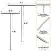 Crepe Spreader and Spatula Kit, Wood Handle Offset Spacula 12",Stainless