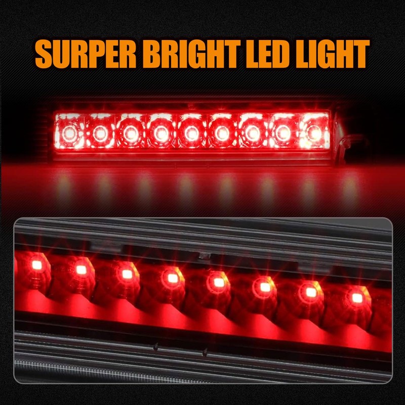 Cxdar Third 3rd Brake Light LED for 2007-2012 Dodge Nitro,
