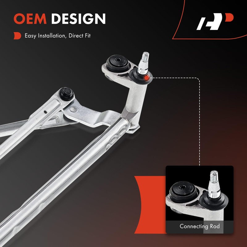 A-Premium Front Windshield Wiper Transmission Linkage Assembly Compatible with Volkswagen