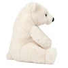 Teddy Hermann 91546 Polar Bear Sitting 35 cm, Cuddly Toy,