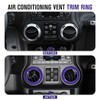4PCS Center Console Dash Air Conditioner Vent Cover Trim Interior