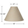 Fine Burlap Large Empire Lamp Shade 5" Top x 15"