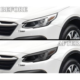 BOGAR TECH DESIGNS Full Headlight Head Light Tint Kit Compatible with Subaru Outback 2020-2022, Light Smoke