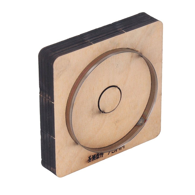 Leather Cutting Die 75mm Dia Round Shaped Manual Punching Molds