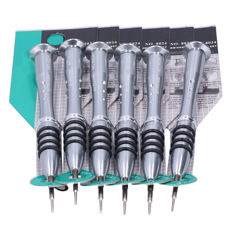 6Pcs Slot Screwdriver Hand Disassembly Repairing Tool 25mm for Electronics
