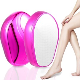 Crystal Hair Eraser, Jkevow Magic Crystal Hair Removal Stone, Nano Crystal Painless Exfoliating Hair Removal Tool for Men and Women, Quick & Easier Magic