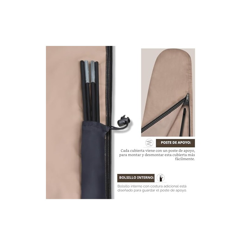 ULTCOVER - Funda para sombrilla de patio - Top Quality