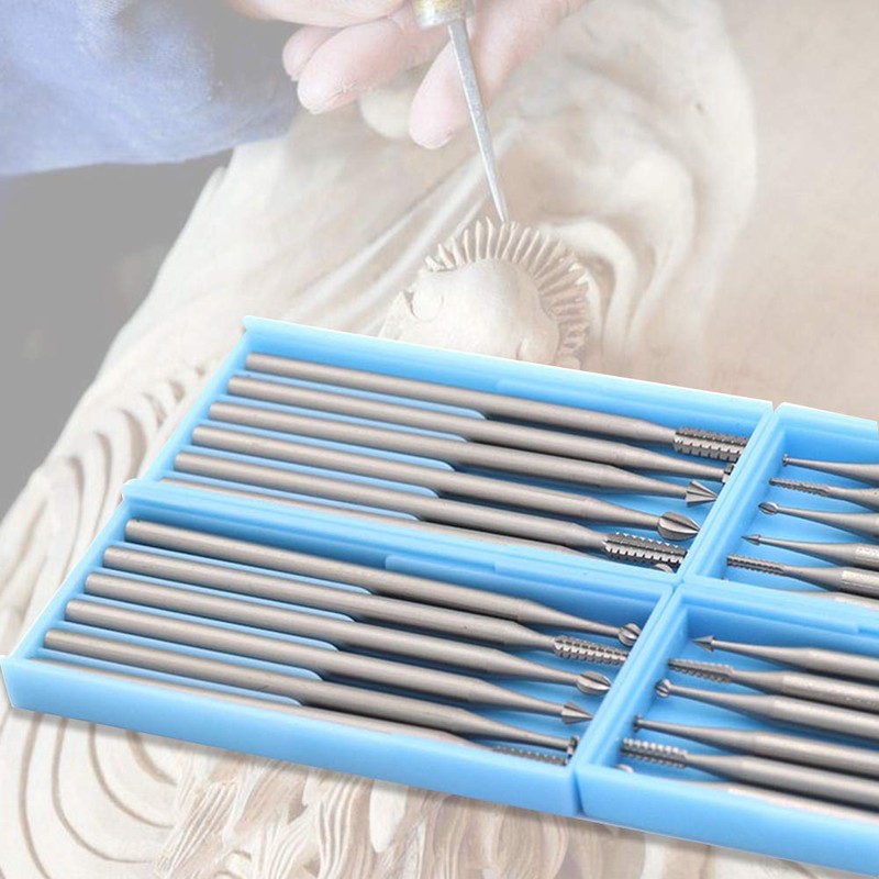 6Pcs Engraving Blade Set, Medium Tungsten Steel Rotary Cutters Router