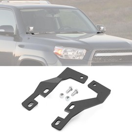 ROMELACK Ditch LED Light Brackets Hood Mount Pods Bracket Compatible with Toyota 4Runner 2010-2024 (Black)