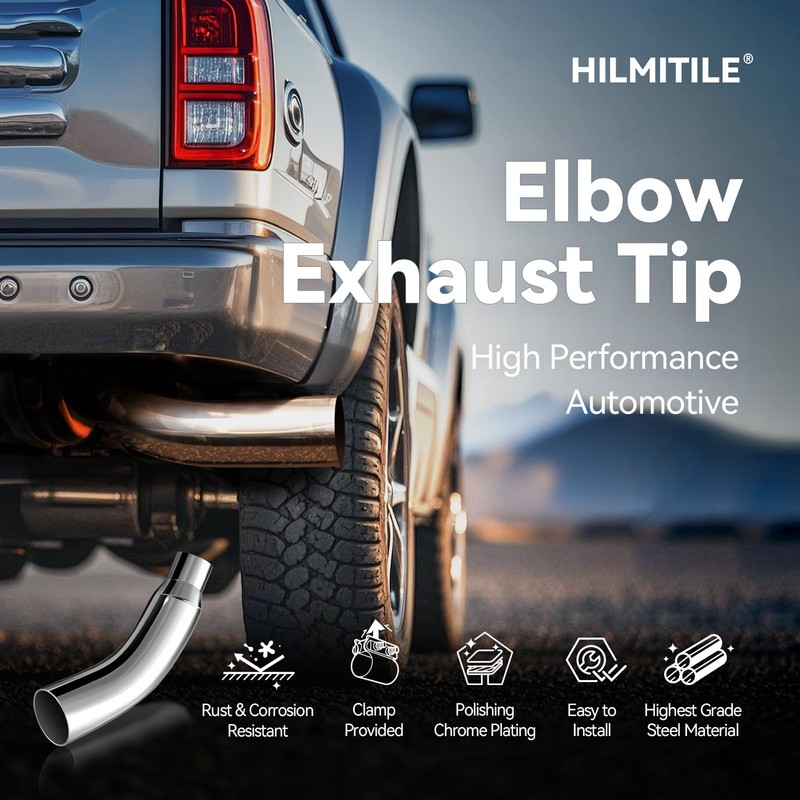 Exhaust Tip, 4 Inch Diesel Exhaust Tip Elbow Tip with