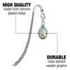 Ring-Tailed Cat Metal Bookmark Page Marker with Oval Charm