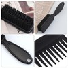 3 Fade Brush Sets 1 Comb Manicure Cleaning Brush Beard