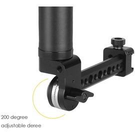 NICEYRIG NATO Quick Release Gimbal Attack 200 Degree Adjustable Handle for Zhiyun Crane 2S/DJI Ronin S/Ronin SC Stabilizers - 398