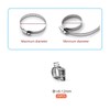 ZIPCCI Hose Clamp, 25 Pack Stainless Steel Worm Gear fuel