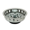 Replacement Basket Strainer for Kitchen Sink Strainers, Stainless Steel, Rubber