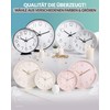 LATENO - Wall Clock without Ticking Noises - Analogue Wall