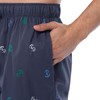 IZOD Men's Printed Poplin Relaxed Fit Drawstring Sleep Shorts, Dark