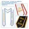 Graduation Stole, Graduation Stole Class of 2024, 69" Graduation Sash,