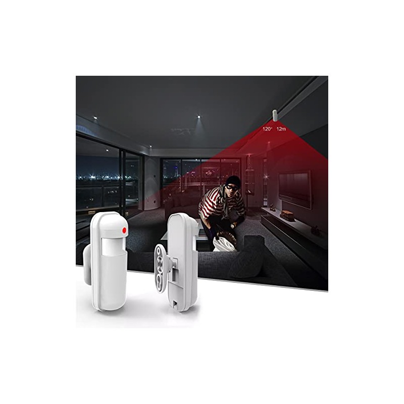 HUXGO, HXA092 Wireless Motion Detector PIR Sensor Dual IR Sensor