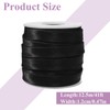 41ft Satin Bias Tape, 0.475 inch Black Double Fold Satin