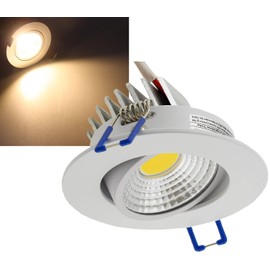 ChiliTec LED Einbauleuchte Deckeneinbaustrahler Weiß Deckenspot 85x47mm 5Watt 420lm Alu Gehäuse Warmweiß